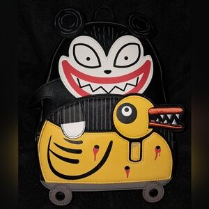 RARE NBC Monster Teddy and Undead Duck Loungefly Mini Backpack